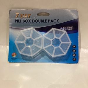 Medca 7 Day Pill Box 2- Pack Organize Medicine